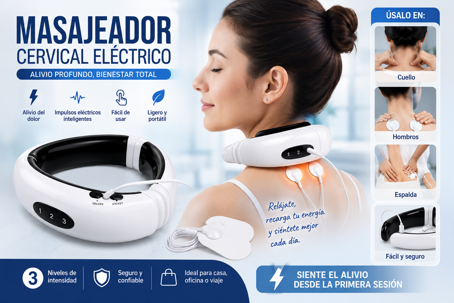 Masajeador De Cuello Electrico